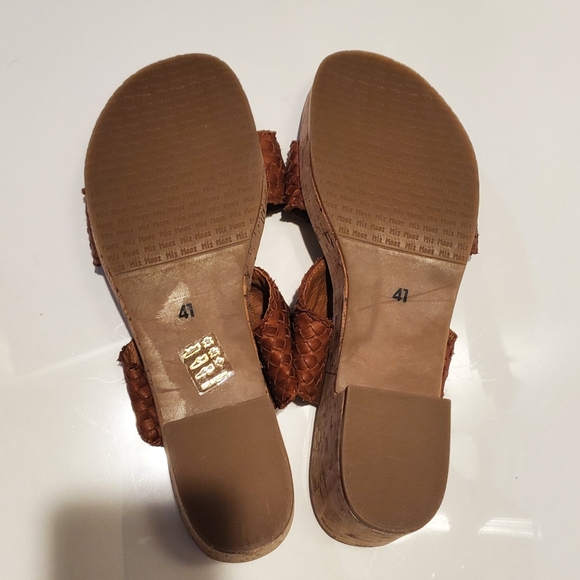 MIZ MOOZ - NWOT Genna Leather Cork Sandal In "Brandy" - Picture 6 of 6